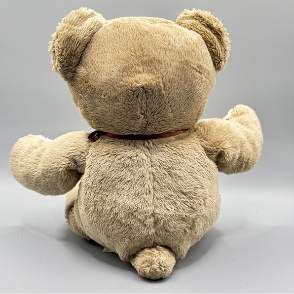 Vintage 2007 Tolo Toys Cuddly Bear Plush Rattle New w/ Tags Beige Collectible - Picture 9 of 11